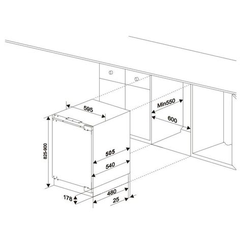 Sia Rfu Integrated Under Counter Fridge With Ice Box