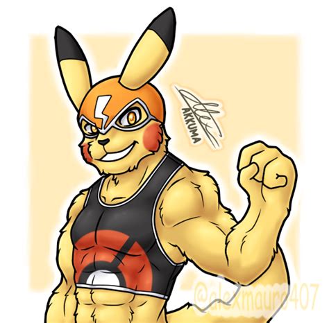 Pikachu Libre By Alexmauro407 Fur Affinity Dot Net