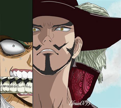 Zoro vs mihawk by efrain0793 on DeviantArt