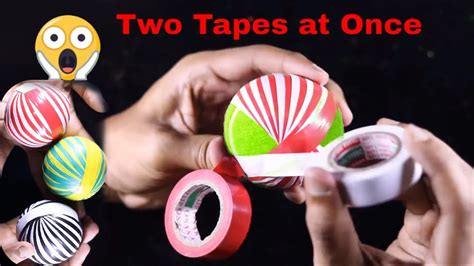 How To Make Tape Ball With Different Color Tapes How To Tape A Tennis