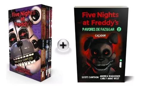 Kit De Livros Box Five Nights At Freddys Trilogia Completa And Caçador Pavores De Fazbear