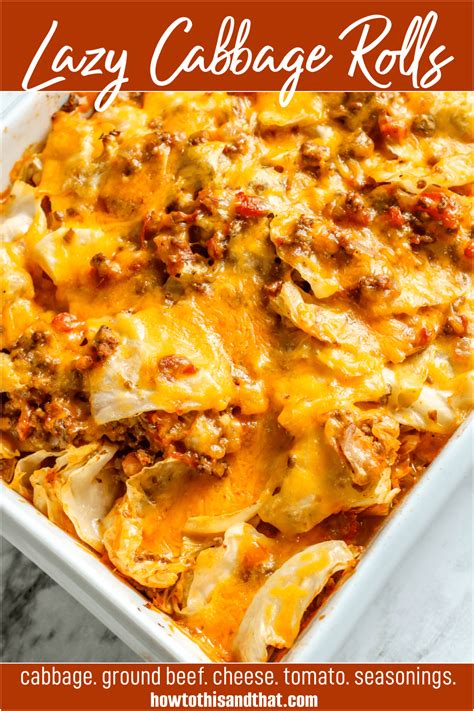 Unstuffed Cabbage Roll Casserole A Lazy All In One Meal