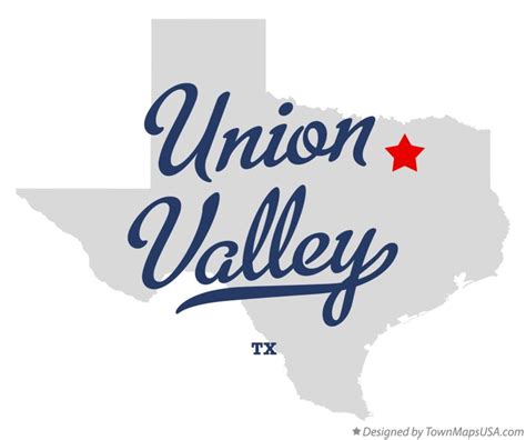 Map of Union Valley, TX, Texas