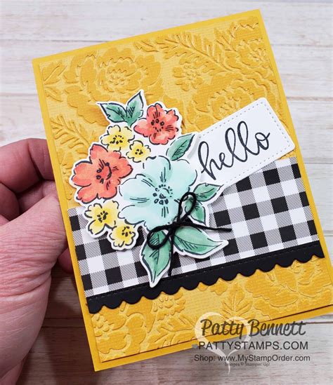 Pattern Party Paper Embossed With Pretty Flowers Embossing Folder