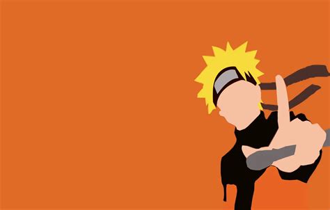 Wallpaper Game Naruto Minimalism Anime Orange Ninja Hero Asian