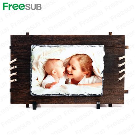 Sublimation Blank Stone Photo Slate With Wooden Frame Sh China