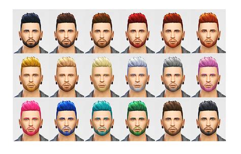 My Sims 4 Blog Lumialover Sims Combed Parted Hair Edit And Slicked Back Shaved For Males