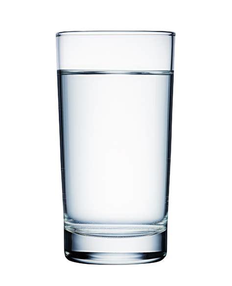 Front View A Glass Of Water Isolated On Transparent Background Png