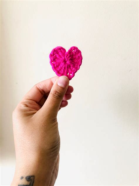 Crochet Heart Hair Clips Heart Clips Heart Snap Clips Valentines