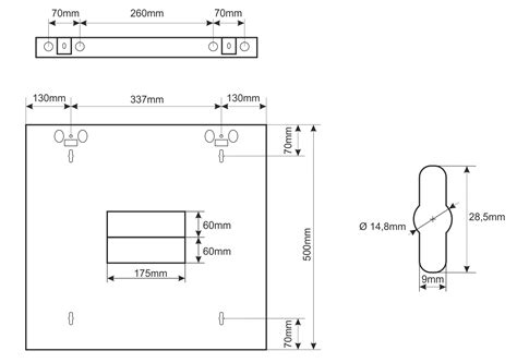 U Rack Cabinet Double Section Wall Mounted Ready To Assemble