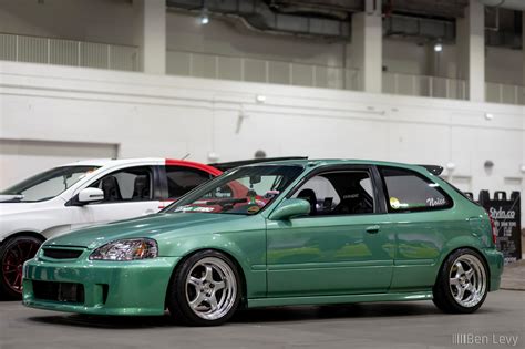 Green Honda Civic Hatchback On Work Meister Wheels BenLevy