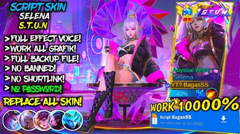 New Script Skin Selena Stun No Password Mediafire Full Effect Voice