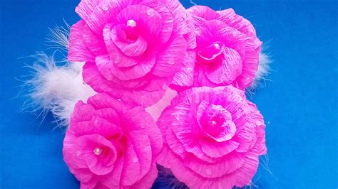 Diy Rosa R Pida De Papel Crepom