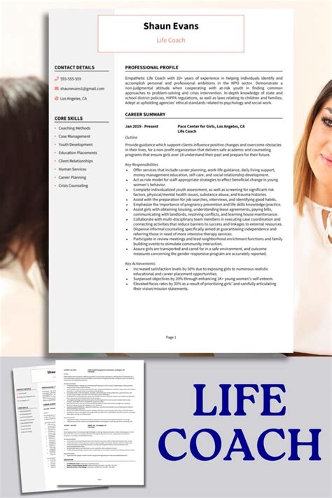 Life Coach Resume Example Guide Land Interviews In 2024 Resume