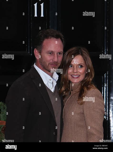 Geri Horner Geri Halliwell Et Son Mari Christian Horner Banque De