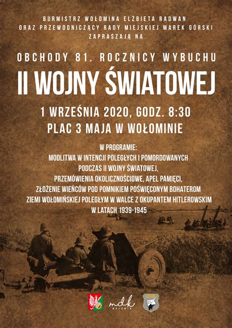 Obchody Rocznicy Wybuchu Ii Wojny Wiatowej Gmina Wo Omin