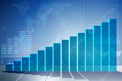 Background Grafik Batang Yang Tumbuh Dalam Konsep Pemulihan Ekonomi