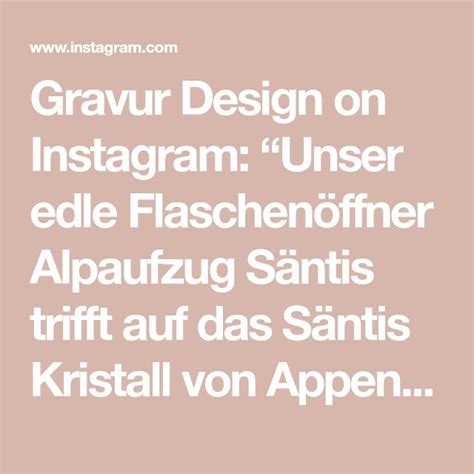 The Words Gravur Design On Instagramm Unser Edle Flaschenof