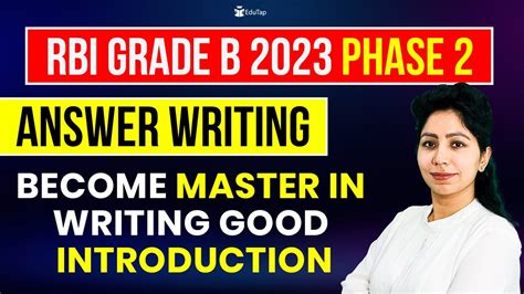 RBI Phase 2 ESI FM Preparation RBI Grade B Answer Writing Practice