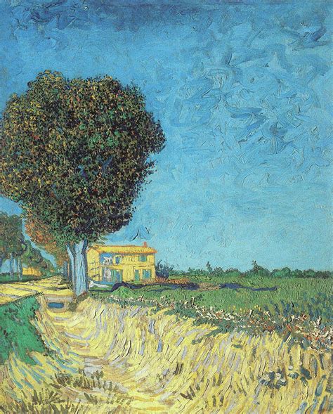 Lane Near Arles Side Of A Country Lane Painting By Vincent Van