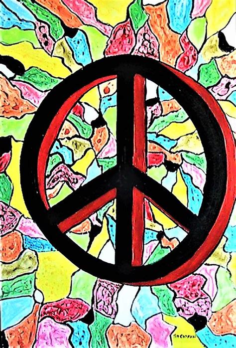 Peace On Earth Painting By Tim Chokan Pixels