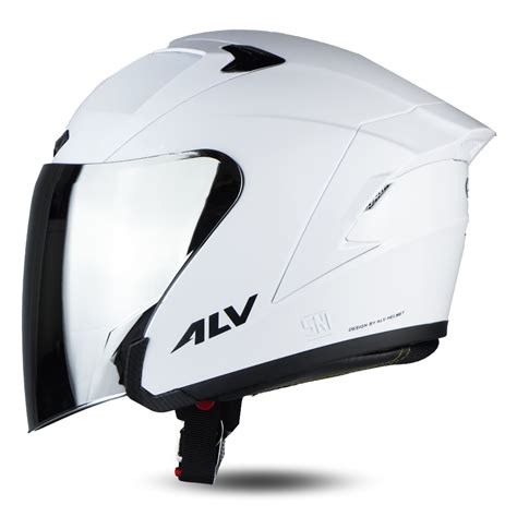 Jual Helm ALV Ultron Solid Terbaru Visor Clear Silver Shopee Indonesia