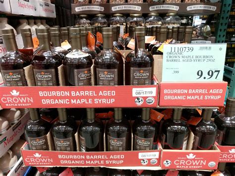 Organic Crown Maple Bourbon Barrel Aged Syrup Costco