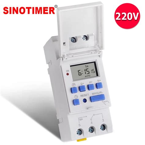 Electronic Weekly 7 Days Programmable Digital Industrial Time Switch