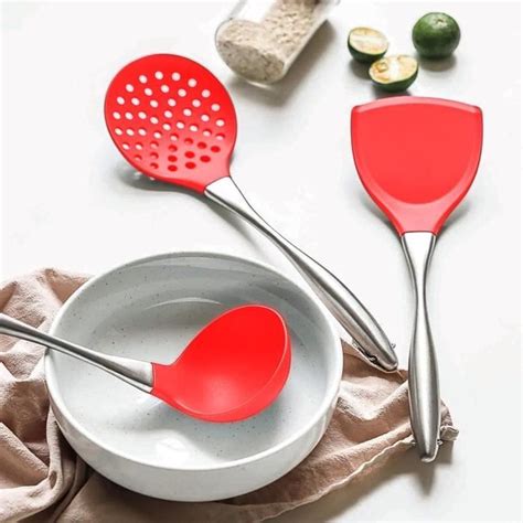 Ustensiles De Cuisine Spatule Et Louche Pour Wok Ensemble D