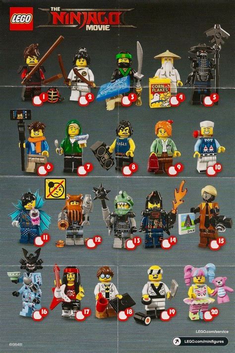 Lego Collectable Minifigures Series Lego Ninjago Movie Series 71019