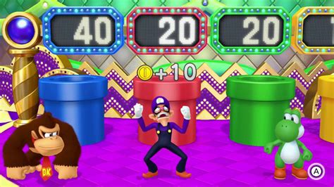 Mario Party 10 Coin Challenge 19 Donkey Kong Vs Waluigi Vs Yoshi Vs