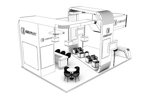 Exhibition Stand Booth Stall X M Height Cm Side Open D