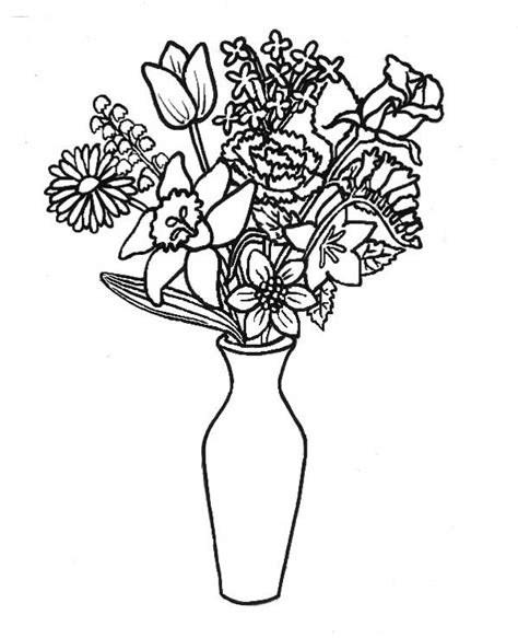 Dessin á Imprimer Vases à Fleurs 23