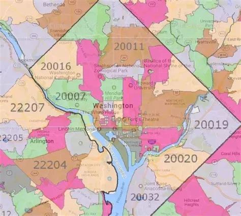 map of washington dc metro area with zip codes - Google Search ...