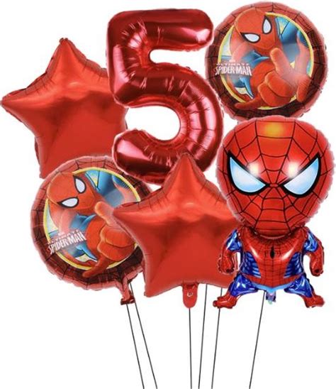 Spider Man Folie Ballon Ballonnen Set Van Verjaardag Thema