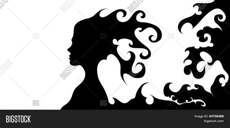 Woman Face Silhouette Vector & Photo (Free Trial) | Bigstock