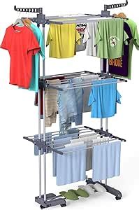 Innotic Airer Clothes Drying Rack 4 Tier Large Foldable Base Rolling