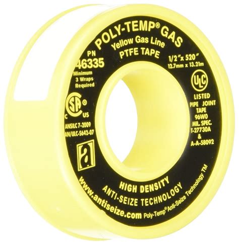 Anti Seize Technology Yellow Ptfe Poly Temp Extra Heavy Duty Gas