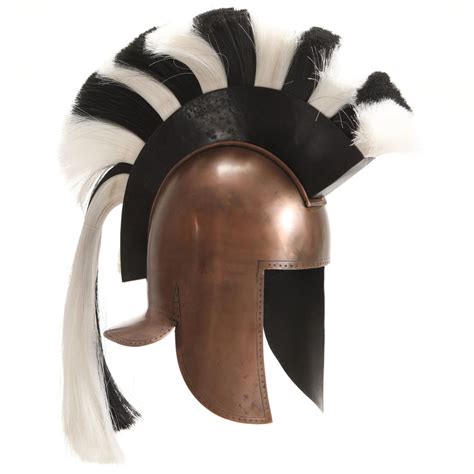 Greek Warrior Helmet Antique Replica LARP Copper Steel