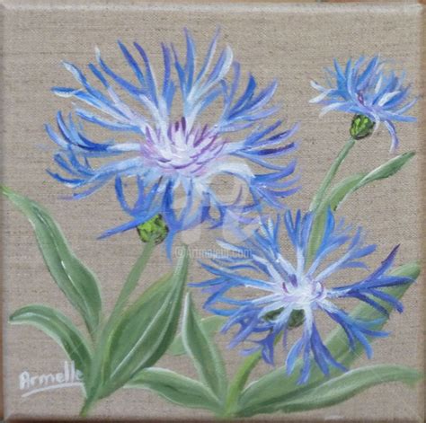 Bleuets Peinture Par Armelle Cailly Armelle Artmajeur Peinture