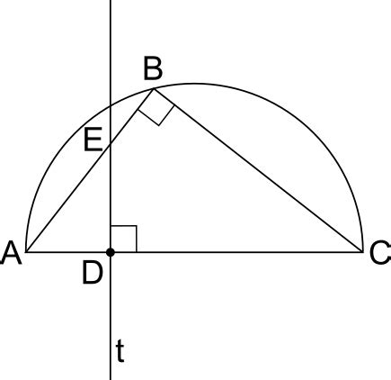 Problema Su Un Triangolo Inscritto In Una Semicirconferenza