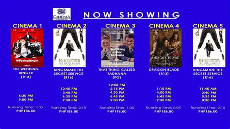 MOVIES SHOWING here at the 4th Floor SM CINEMA STA. MESA this Monday ...