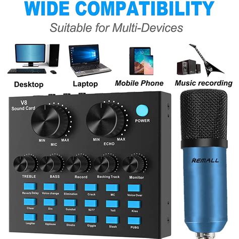 Buy Audio Interface Dj Mixer V Live Sound Card For Streaming Remall