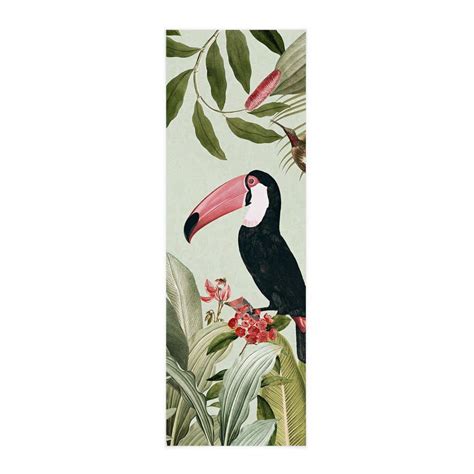 Affiche Textile Toucan Dans Une Jungle Paradisiaque Un Designs Wall