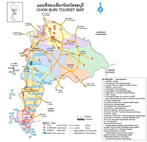 Chonburi Province map - Ontheworldmap.com