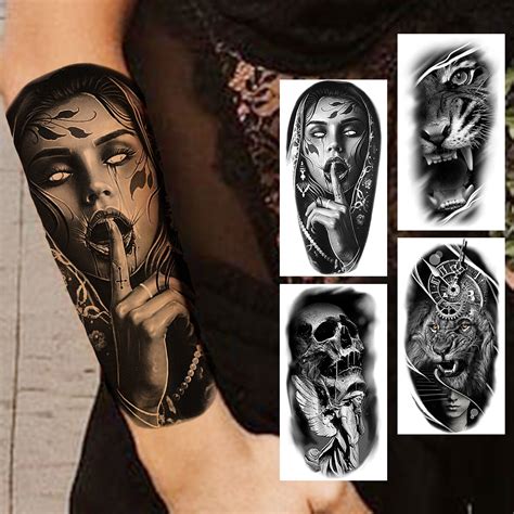 Tatuajes Temporales De Vampiro Negro Para Mujeres Hombres Y Mujeres