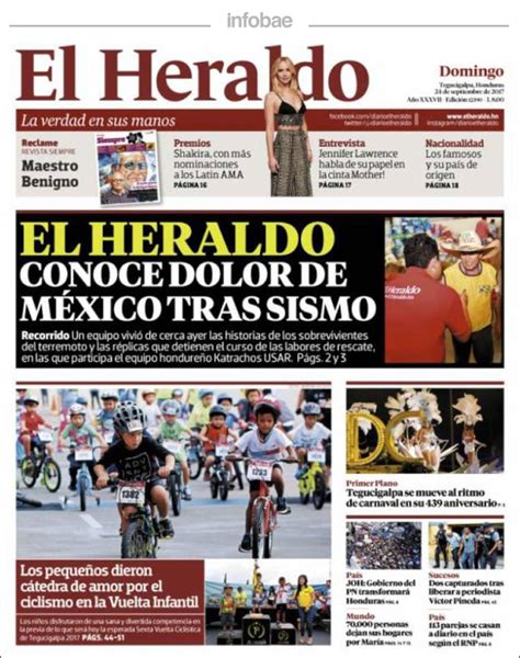 El Heraldo Honduras Domingo 24 De Septiembre De 2017 Infobae