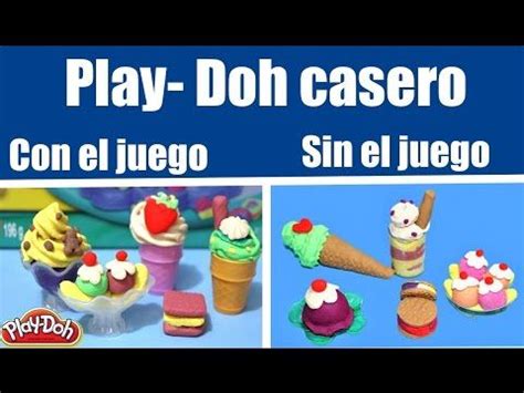 Cómo hacer Play Doh casero DIY ice cream Play Doh Hacer plastilina