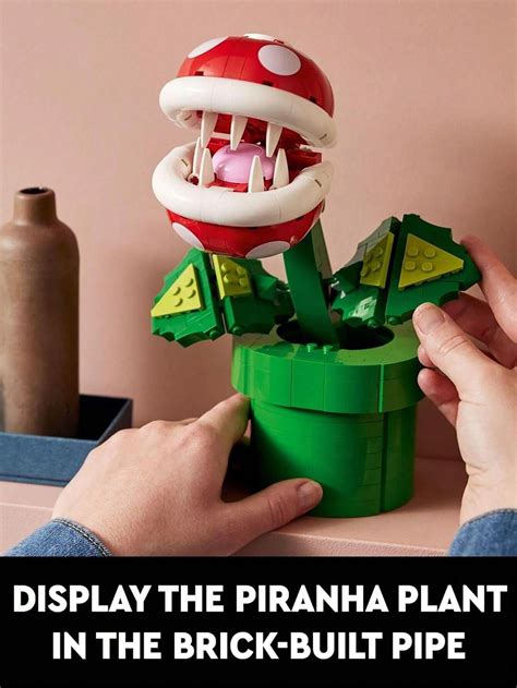 LEGO Super Mario Planta Piraña construye y exhibe la figura