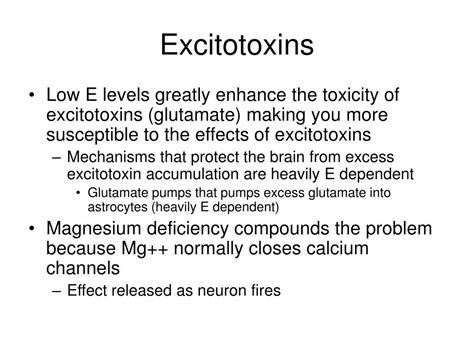 Ppt Excitotoxins Powerpoint Presentation Free Download Id6108791